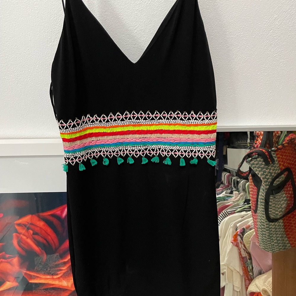 Loralee Embroidered Open-Back Fitted Dress - Picture 4 of 7